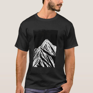T-shirt Paysage de montagne chic pour randonneurs Randonné