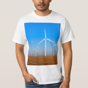 T-shirt Paysage de moulin à vent