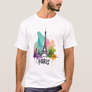 T-shirt Paysage de rêve parisien