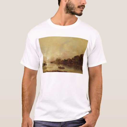 T-shirt Paysage de rivière (Devant)