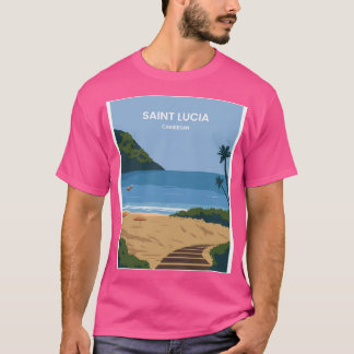 T-shirt Paysage de Sainte-Lucie