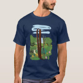 T-shirt Paysage de ski (Devant)