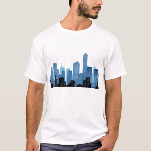 T-shirt Paysage de ville (Devant)