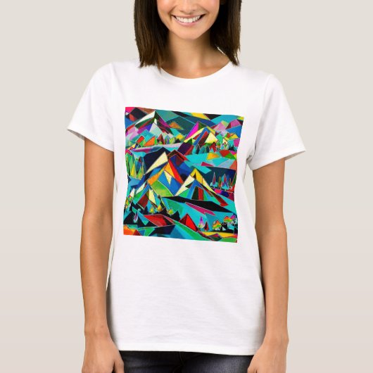 T-shirt Paysage des sommets (Devant)