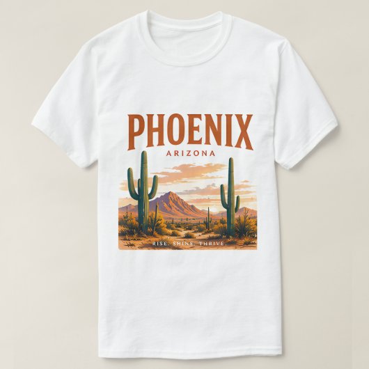 T-shirt Paysage désertique de Phoenix (Design devant)