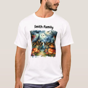 T-shirt Paysage d'Halloween éffrayant et magnifique Aquare
