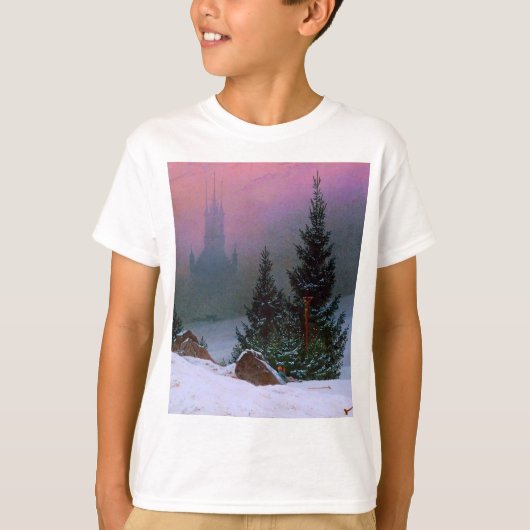 T-shirt Paysage d'hiver Caspar David Friedrich (Devant)