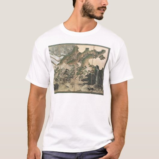 T-shirt Paysage d'hiver de clair de lune (Devant)