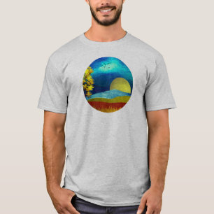 T-shirt Paysage du ciel liquide