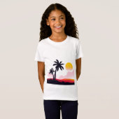 T-Shirt Paysage du coucher de soleil2 (Devant entier)