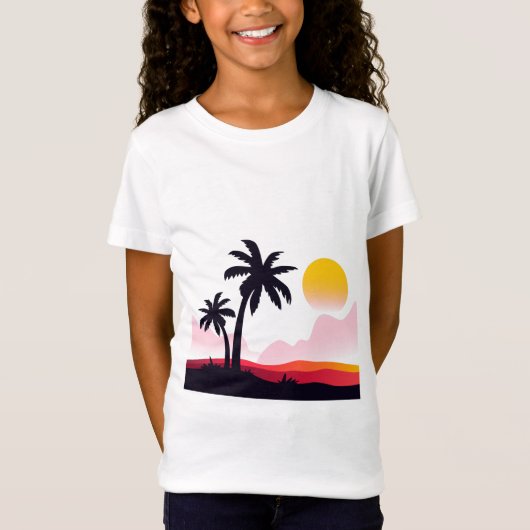 T-Shirt Paysage du coucher de soleil2 (Devant)