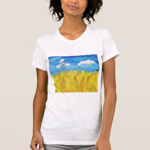 T-shirt Paysage du drapeau ukrainien