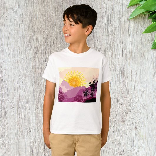 T-shirt Paysage du lever du soleil