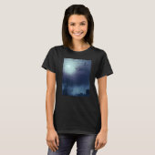 T-shirt Paysage Foggy Nature Pleine Lune Et Chauves-Fats (Devant entier)