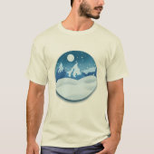T-shirt Paysage Gelé Paisible (Devant)