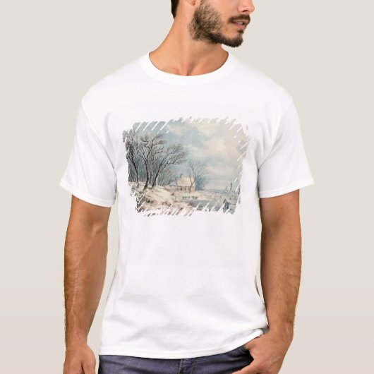 T-shirt Paysage : Hiver (Devant)