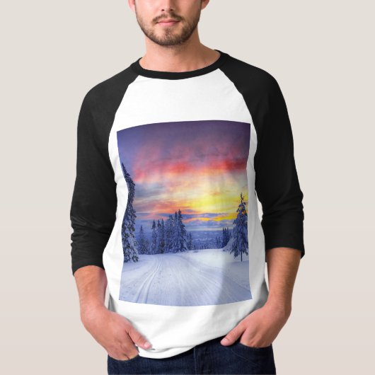 T-shirt Paysage hivernal (Devant)