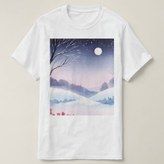 T-shirt Paysage hivernal enneigé