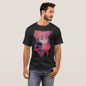 T-shirt Paysage japonais Vaporwave Mountain Nature 1 (Devant entier)