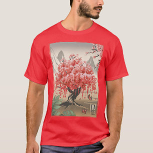 T-shirt Paysage japonais Vintage Sakura CherryBlosso