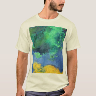 T-shirt Paysage marin vert d'océan en aigue-marine