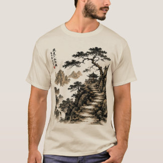 T-shirt Paysage montagneux serein