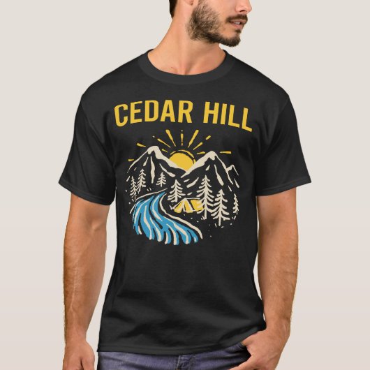 T-shirt Paysage naturel Cedar Hill (Devant)