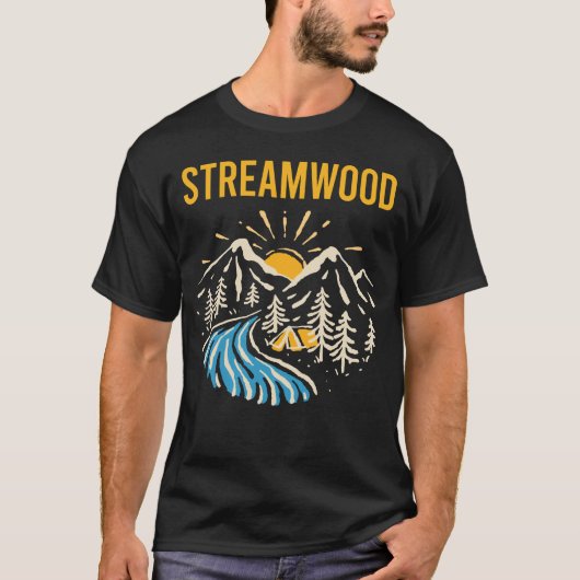 T-shirt Paysage naturel Le Streamwood (Devant)