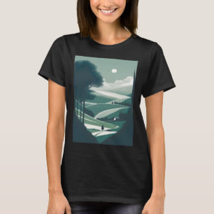 T-shirt Paysage naturel minimaliste
