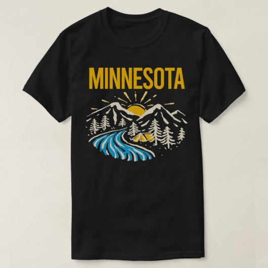 T-shirt Paysage naturel Minnesota (Design devant)