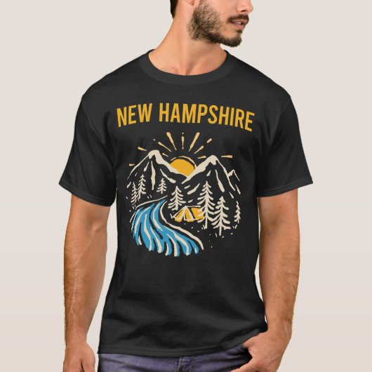 T-shirt Paysage naturel New Hampshire (Devant)