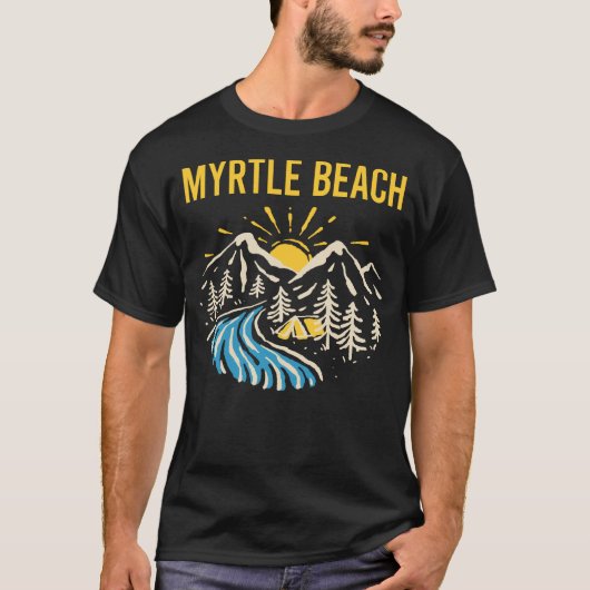 T-shirt Paysage naturel Plage de Myrtle (Devant)