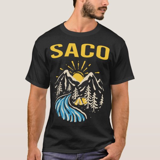 T-shirt Paysage naturel Saco (Devant)