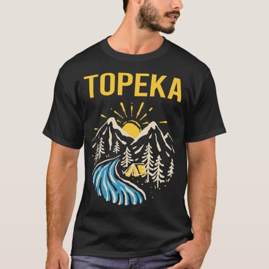 T-shirt Paysage naturel Topeka (Devant)