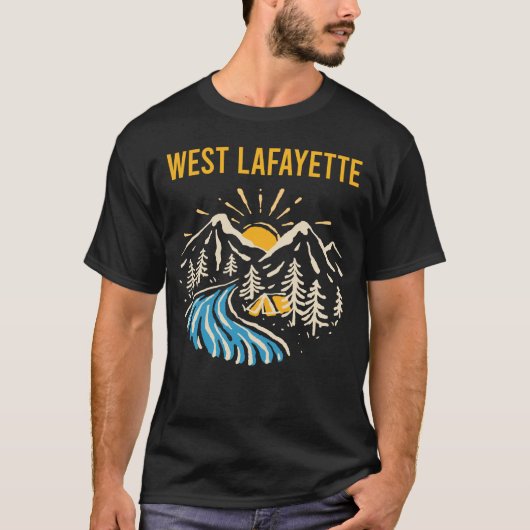 T-shirt Paysage naturel West Lafayette (Devant)