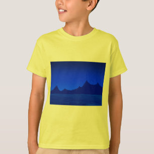 T-shirt paysage nocturne- nuit étoilée- design par MatiChi