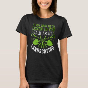T-shirt Paysage Paysage Paysage Architecte paysager Vintag