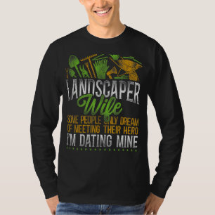T-shirt Paysage Paysage Paysage Architecte paysagiste Wife