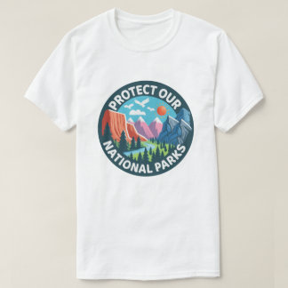 T-shirt Paysage Protéger nos parcs nationaux