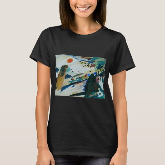 T-shirt Paysage romantique par Wassily Kandinsky (Devant)
