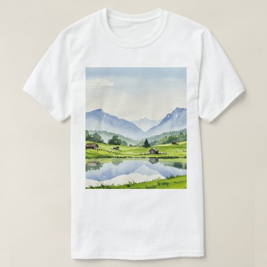 T-shirt Paysage rural (Design devant)