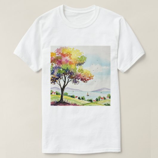 T-shirt Paysage rural (Design devant)