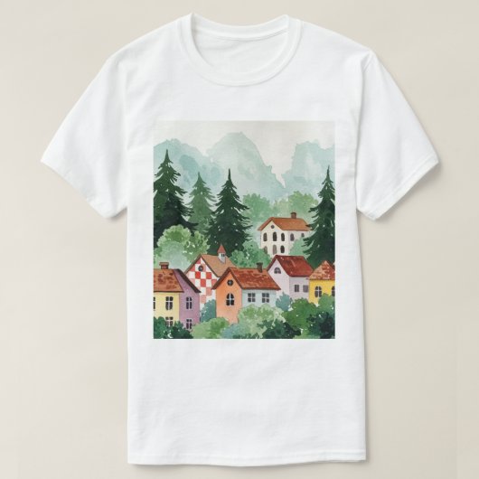 T-shirt Paysage rural (Design devant)
