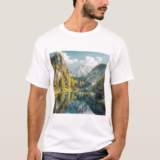 T-shirt Paysage serène (Devant)