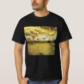 T-shirt Paysage sous un ciel orageux par Vincent van Gogh (Devant)