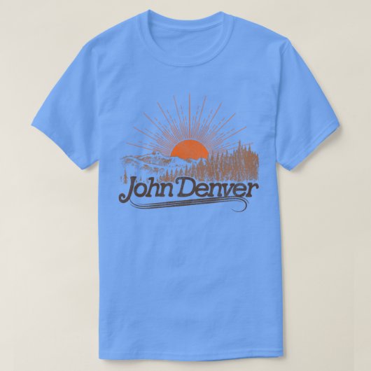 T-shirt Paysage Sun Vintage Denver (Design devant)
