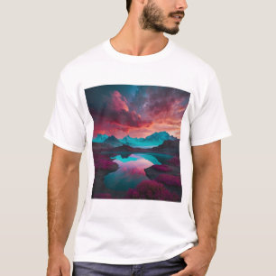 T-shirt Paysage surréaliste d'Imaginaire - Design d'art de