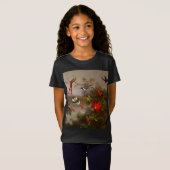 T-Shirt Paysage tropical avec dix colibris (Devant entier)