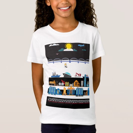 T-Shirt Paysage urbain (Devant)