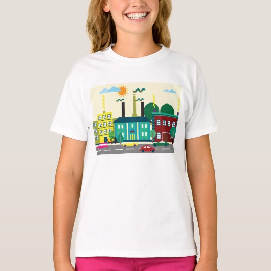 T-shirt Paysage urbain (Devant)